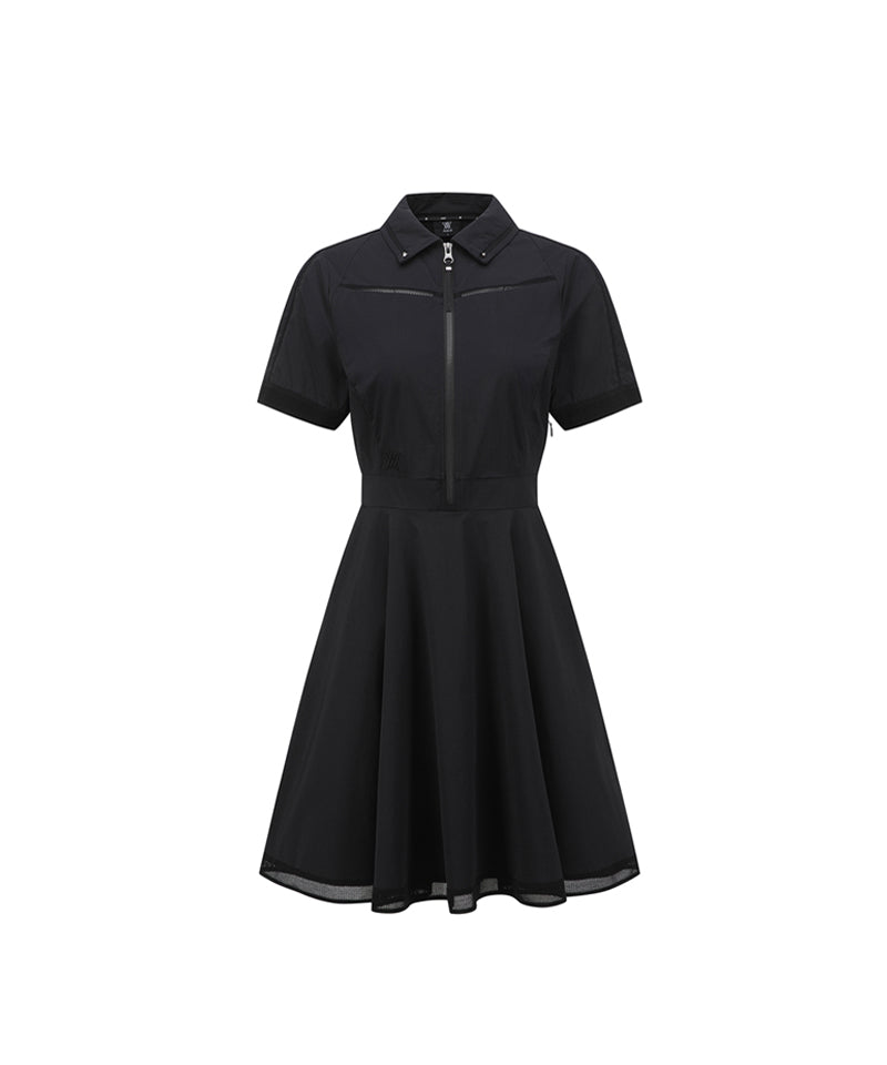ANEW Golf Women's SM Flare Collared One Piece - Black