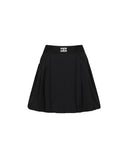 Women's Band Point Balloon Skirt - Black