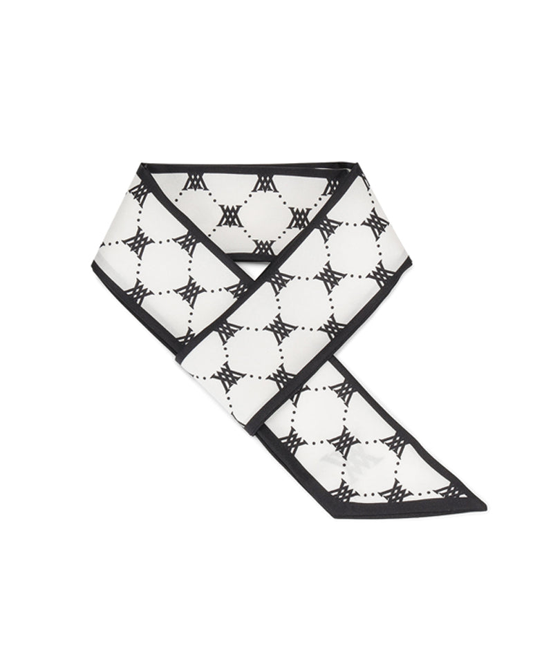 Women's Silk Neck Scarf - White