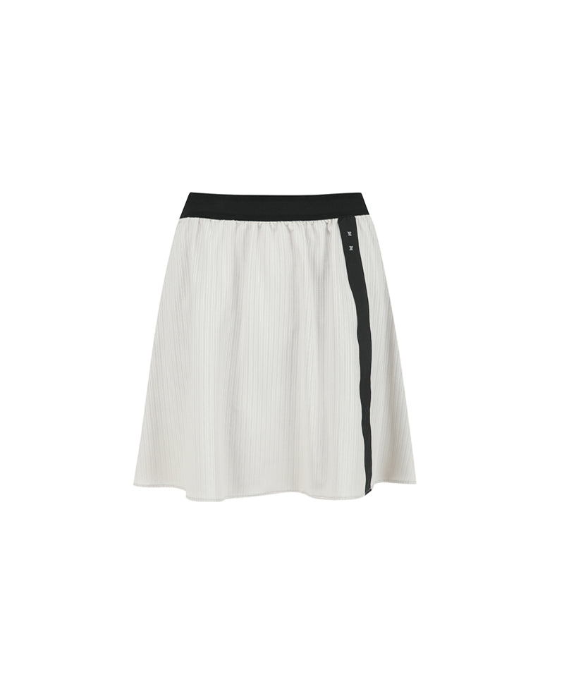 Anew Golf Women's SM Band Flare Skirt - Light Beige