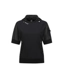 ANEW Golf Women's SM Hoody Pocket Short T-Shirt - Black