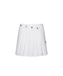 Women's Pleats Half Pants - White