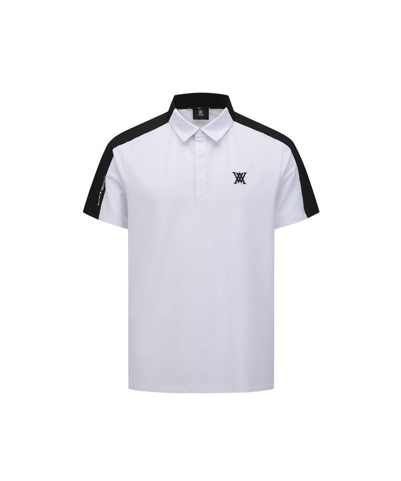 ANEW GOLF Men's SM Block Point Short T-Shirt - White