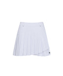 Women's Double Layer Pleats Skirt - White