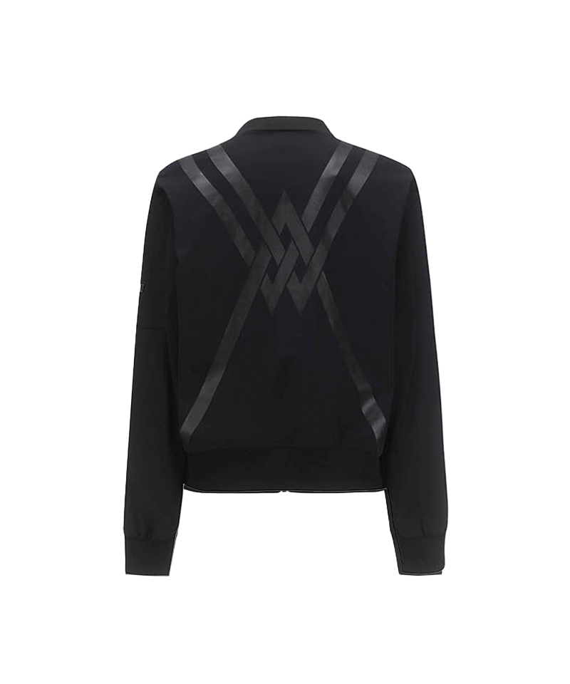 Women's Signature Tricot Set Up Jacket -Black