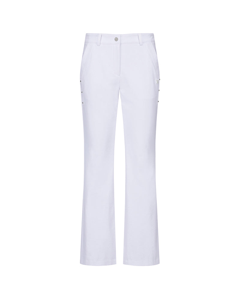 Women's Side Point Boots Cut L/PT - White