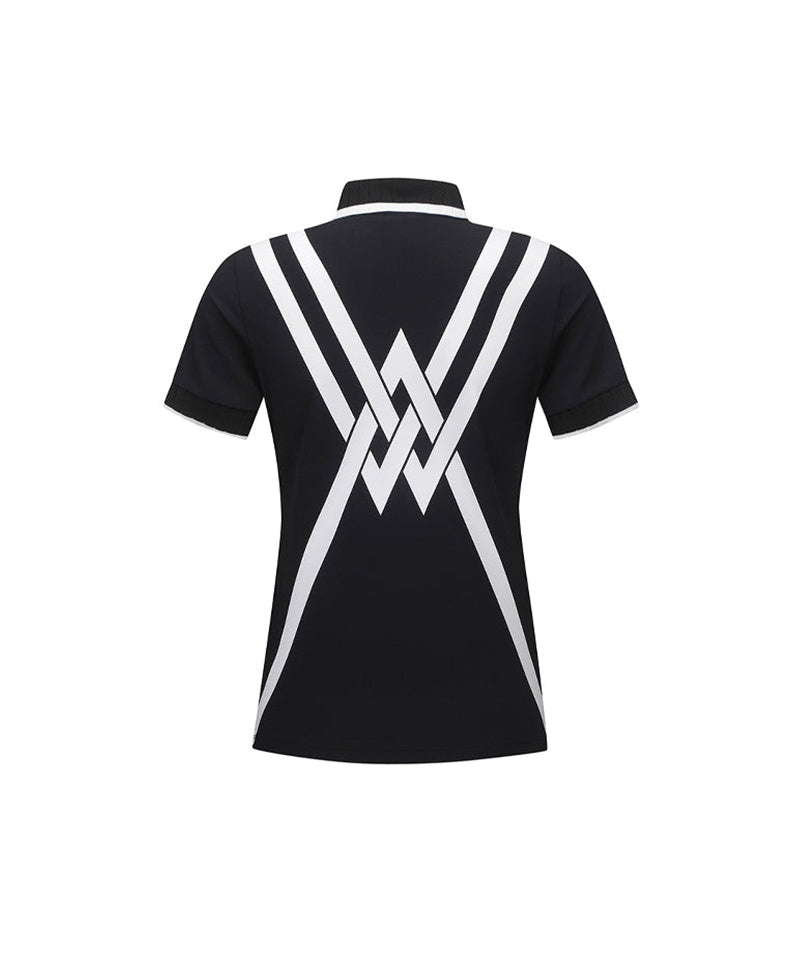 Women's Back Signature Logo Pique Short T-Shirt