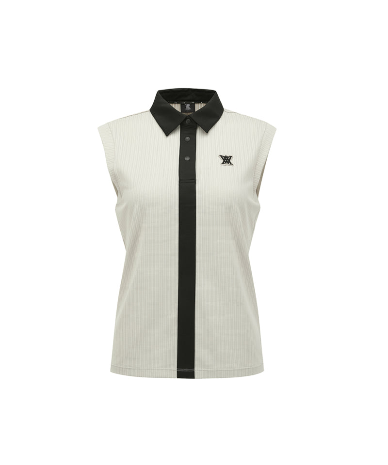 ANEW Golf Women's SM Collared Sleeveless - Light Beige