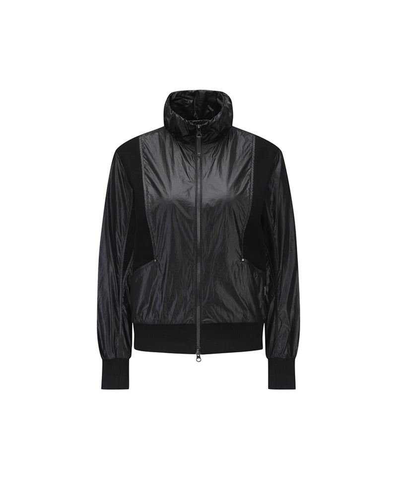 Women's Incision Coloring Point Jacket - Black