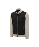 Men's Woven Hybrid Sweater Cardigan - Khaki Beige