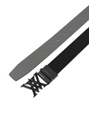 Men's Two Way Pattern Belt - Black