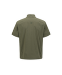 Men's Asymmetric Short Sleeve Anorak - Khaki