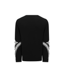Men's Logo Sleeve Crewneck Sweater - Black