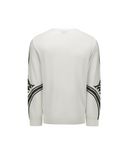 Men's Logo Sleeve Crewneck Sweater - Off White