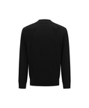 Men's Logo Pattern Turtleneck Sweater - Black