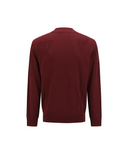 Men's Logo Pattern Turtleneck Sweater - Burgundy