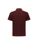 Men's Wave Textured Transition Short Sleeve T-Shirts - Burgundy
