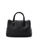 Uni Double Pocket Tote Bag - Black