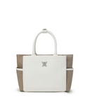 Women's Two Tone Tote Bag - Ivory