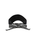 Women's Knit Ribbon Visor - Black