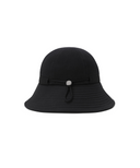 Women's Fabric Mix Bucket Hat - Black