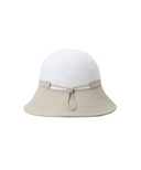 Women's Fabric Mix Bucket Hat - White