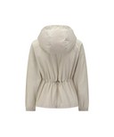Women's Hooded Utility Safari Jacket - Light Beige