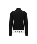 Women's Logo Pattern Turtleneck Sweater - Black