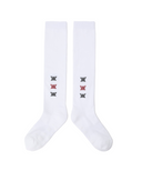 Women's Pocker Knee Socks - White
