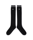 Women's Shiny Knee Socks - Black