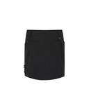 Women's Fabric Mix Cargo Skirt - Black