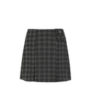 Women's Seasonal Pattern Skirt - Black