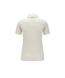 Women's Wave Textured Transition Short Sleeve T-Shirts - Cream