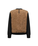 Women's Camo Pattern Layered T-Shirt - Camel