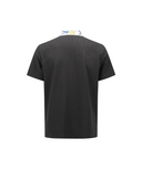Men's Abstract Printed Polo T-Shirt - Dark Grey