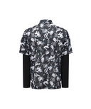 Men's Abstract Layered T-Shirt - Dark Grey
