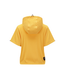 Women's Abstract Double Zip Anorak T-Shirt - Yellow