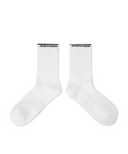 Men's Basic Middle Socks - White