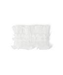 Women's Frill Neck Cover - White
