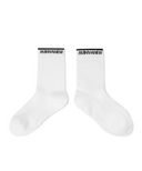 Women's Basic Middle Socks - White