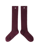 Women's Color Pop Knee Socks - Burgundy