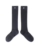 Women's Color Pop Knee Socks - Charcoal Gray