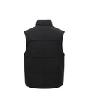 Men's Grid Quilted Down Vest - Black