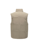 Men's Grid Quilted Down Vest - Light Beige