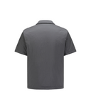 Men's Padded Short Sleeve Shirt Jacket - Dark Grey