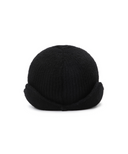 Uni Ear Muff Knit Cap - Black