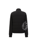 Women's Boucle Padded Sweater Cardigan - Black