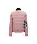 Women's Boucle Padded Sweater Cardigan - Light Pink