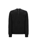 Women's Logo Pattern Sweatshirt - Black