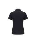 Women's Solid Short Sleeve Collar T-Shirt - Black
